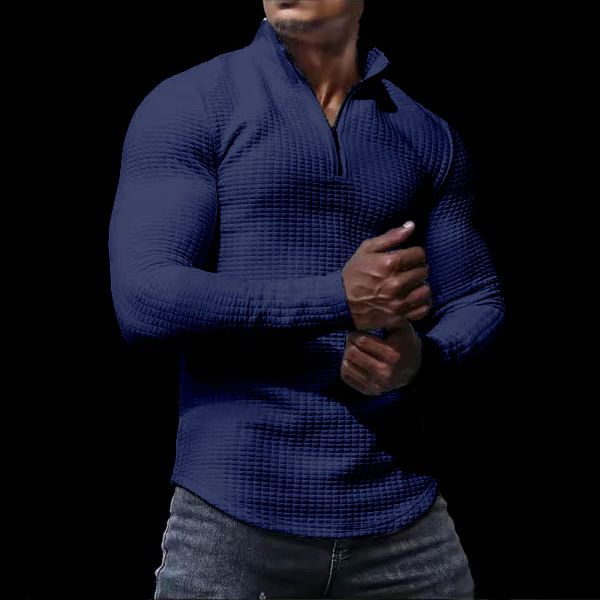 Men's Clothing Long Sleeved Round Neck T Shirt Shirt Sports Shirt_viptrois.com