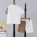 Mother & Kids Boys Handsome Gentleman Suit Summer College Style Children's Thin Shirt Fashionable Dress Boy Short Sleeved Shorts Clothes_viptrois.com