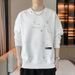 Spring And Autumn New Men's Casual Versatile Youth Handsome Long Sleeve T-Shirt Round Neck Hoodie Efd_viptrois.com