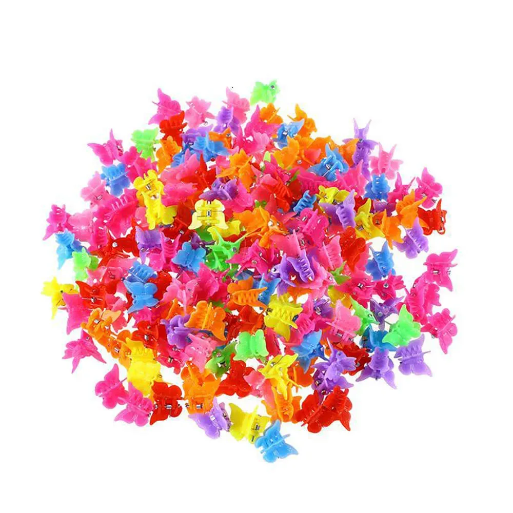 2050100pcs Butterfly Clips Mixed Color Mini Claws Barrettes Clamps Jaw Headwear Hair Styling Accessories Beauty_viptrois.com
