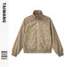 Men's Clothing Men's Wear 2024 retro stand up collar PU leather jacket men's autumn and winter new loose motorcycle jacket_viptrois.com