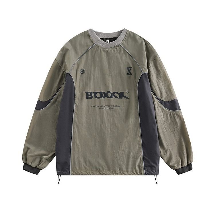 Functional Style Color Blocked Waterproof Outdoor Sports Top, Men's And Women's Loose Casual Hoodie_viptrois.com
