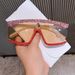 Retro One Piece Personality Sunglasses For Women Fashion Sunglasses For Catwalks, Street Shots, Parties, Slimming, UV Protection_viptrois.com