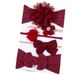 5 Piece Set Of Baby Lace Headbands For Girls With Bows And Flowers For Baby Photo Taking Props That Do Not Bind The Hair_viptrois.com