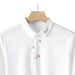 Men's Floral Embroidered Polo Shirt – Breathable Short-Sleeve Slim Fit, Casual & Versatile (M-3XL, White/Black)_viptrois.com