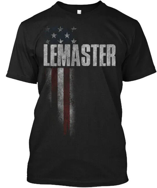 Custom-made Lemaster Family American Flag Hanes T-Shirt Mens Womens Tees Top Made In USA S-5XL_viptrois.com