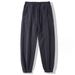 Men's Clothing Men's Fleece-Lined Thermal Pants - High-Elasticity Winter Base Layer With Sherpa Interior_viptrois.com