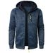 New Men's Sports Fitness Casual Jacquard Sweater Cardigan Hooded Jacket Knitted Cardigan_viptrois.com