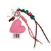Fluffy Love Heart Keychain - Cute & Stylish Bag Charm Accessory For Purse, Backpack, Or DIY Decor (Pink)_viptrois.com