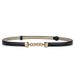 Genuine leather women's belt simple cowhide black fashion decoration with dress outer wear waist thin belt trendy_viptrois.com