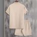 Men's Clothing New Men's Short Sleeved Cardigan Lapel Shirt Suit Men's Fashion Trend_viptrois.com