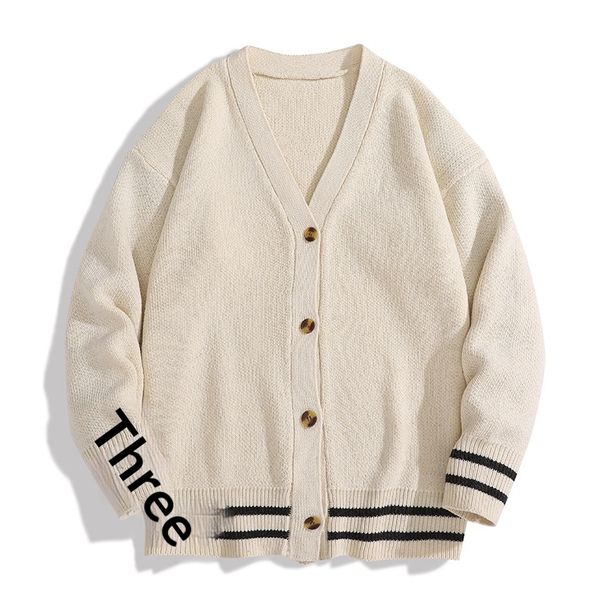 Autumn Winter Sweater Coat Versatile Knitted Fashion High-end Cardigan Elegant Collar Trendy Casual Loose Men_viptrois.com