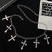 Men's Y2K Subculture Niche Cross Pendant With Short Skirt Waist Chain Accessories For Women High-end Trendy_viptrois.com