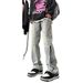 American Retro Zipper Jeans Men's 2024 New Summer Casual Straight Pants High Street Vibe Trendy Brand_viptrois.com