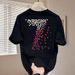 Men's Retro Number 7 Short Sleeve T-Shirt High Street Style Heavyweight Pure Cotton Loose Fit Summer Top Couple Style_viptrois.com