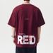 Street Super Transparent American Large Printed Letter T-shirt Top For Men # Loose And Comfortable Shoulder Breathable_viptrois.com
