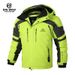 "Men's Winter Ski Jacket – Detachable Hood, Thickened Insulation, Water-Resistant Polyester (Outdoor Snow Sports, Hiking, Urban Wear)"_viptrois.com
