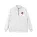 Men's Clothing UU 320g Stand Up Collar Half Zip Sweatshirt Men's Loose Fit With Badge, US Map, Versatile Trendy American Style Top Wholesale_viptrois.com