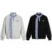High Street Design Sweatshirt Men's Vibe Trendy Brand Amican Plaid Color Block Stand Collar Lace-up Long Sleeve_viptrois.com