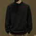 Pulse Cuban Collar Long Sleeve T-Shirt For Men 2024 Solid Color Base Polo Shirt Loose Casual Chinese Style Autumn Sweatshirt_viptrois.com