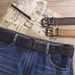New trend, personalized canvas belt, fashionable double needle buckle, men's and women's casual cotton leprosy_viptrois.com