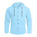 Cross-border And American Men's Pure Cotton Hooded Long-sleeve Solid Color Casual Sports Loose European Size_viptrois.com