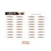 Eyebrow Stencils Supply 6D Ecological Brown Eyebrow Stickers Waterproof Tattoo Stickers_viptrois.com