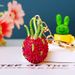 Bag Charm Diamond Studded Cute Fruit Strawberry Car Keychain Metal Cute Men And Women Couple Bag Pendant Key Chain Ring Gift_viptrois.com