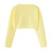 "Elegant Girls' Knit Cardigan With Bow & Shawl - Lightweight Summer Formal Dress Cover-Up For Ages 8-16Y (White/Pink/Yellow)"_viptrois.com
