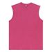 Men's Clothing Pure Cotton Batik Washed Sleeveless Vest Summer Waistcoat Retro Round Neck Heavy T Shirt_viptrois.com