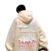 Pure Apricot Oversize Sweatshirt For Men, Spring And Autumn American Retro Trendy Brand Printed Hoodie, Loose Fit Hooded_viptrois.com