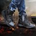 Combat Boots Medium Tactical Boots Black Desert Boots Rubber Sole_viptrois.com