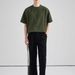 Men's Clothing Fashion Loose Casual Round Neck T Shirt Niche Design Knitted Texture Striped Short Sleeved Top T-Shirt_viptrois.com