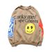 2026 European And American Graffiti Letter Printing Fleece Thickened Men's And Women's Hooded Sweater Jacket_viptrois.com