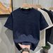 Men's Clothing Men's Heavyweight Pure Cotton Short-Sleeved Tie Dye T-Shirt Trendy Brand Loose Style Black Top For Summer_viptrois.com