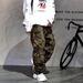 Men's Clothing Niche Vibe Flared Retro Camouflage Multi Pocket Workwear Jeans Men's Trendy Brand Loose Large Size Casual Long Pants_viptrois.com