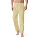 Men's Clothing Youth Solid Color Non Elastic Casual Cotton And Linen Ordinary Straight Trousers Mid Waist Spot Men's Casual Trousers_viptrois.com