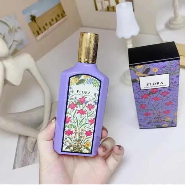 Designer Brand Flora For Women Gardenia Cologne 100ml Woman Sexy Jasmine Fragrance Perfumes Spray EDP Parfums Royal_viptrois.com