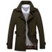 Men's Clothing Men's Casual Windbreaker Mid-length Men's Coat_viptrois.com