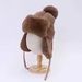 Women's Hats Winter Wool Ball Knitted Wool Earmuffs Hat For Women Thick Cold Proof Plush Lei Feng Hat Warm Winter Hat Ski Hat_viptrois.com