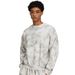 Men's Vintage Tie-Dye Crewneck Sweatshirt – Heavyweight Distressed Streetwear (S-XXL, Heather Grey)_viptrois.com
