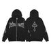 Men's Clothing Punk Fashion Zipper Hoodie Y2K Gothic Punk Zip-Up Hoodie With 3D Print - Streetwear Fashion For Men & Women (Multiple Colors & Sizes)_viptrois.com
