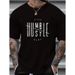 Camiseta Talla Grande Diseño Impresión Gráfica Letras Creativas Únicas, Perfecta El - Ropa De Moda Masculina Elegante_viptrois.com