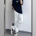 Summer Trendy High Street Vibe Style White Ripped Jeans Men's American Loose Straight Leg Casual Versatile Long Pants_viptrois.com