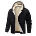 Europe 2026 Hot Sale Eco-friendly Fabric Autumn And Winter Lamb Fleece Cardigan Sweater Jacket Men's Thickened Hooded Thermal Jacket_viptrois.com