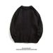 Men's Cable Knit Sweater – Japanese-Inspired Loose Fit Round Neck Pullover (Black/Gray/Apricot/Khaki/Blue, M-XXXL)_viptrois.com