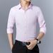 Men's Clothing long sleeved shirt men's long sleeved slim men's shirt youth solid color shirt men wholesale cardigan autumn and winter_viptrois.com