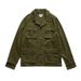 Pulse Pulse American Vintage Multi-Pocket Workwear Men, Loose Fit, Trendy Casual Turn-Down Collar Hunting Jacket For Spring And_viptrois.com