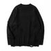 Pure Cross-Border Distressed Couple Sweater Men Autumn Winter American Loose Round Neck Pullover Knitwear Lazy Style Top_viptrois.com