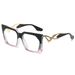 Men's Sunglasses Personalized Contrast Color Square Cat Eye Sunglasses For Women High End New Large Frame Hollow Anti Ultraviolet Sunglasses_viptrois.com